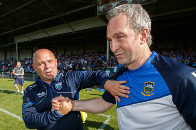 Derek McGrath and Michael Ryan after the game