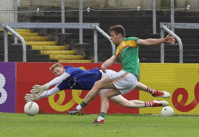 Paul Broderick scores a goal