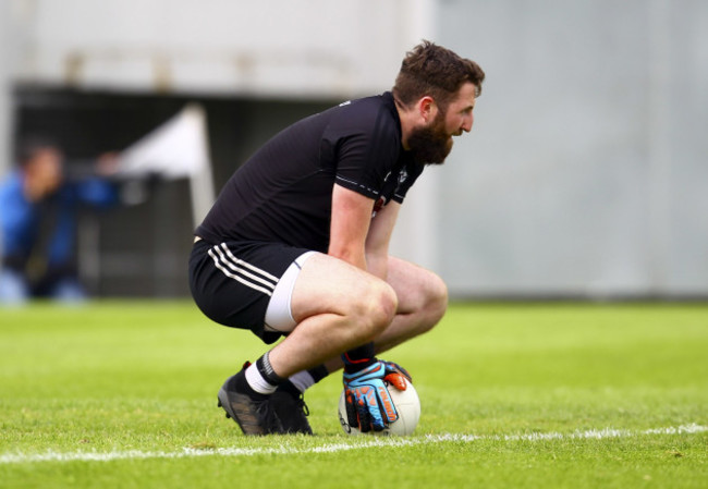 Kildare's Mark Donnellan reacts to conceding a goal