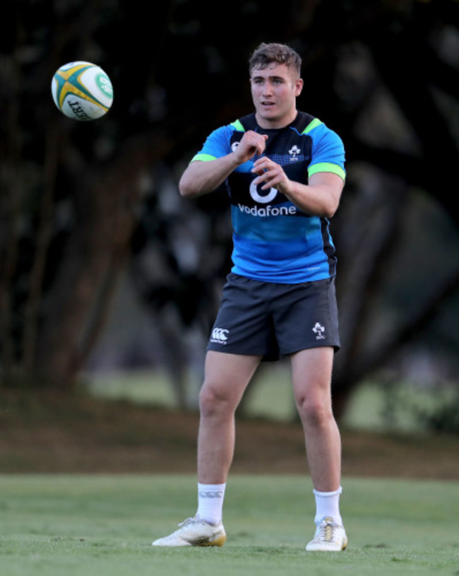 Jordan Larmour during training