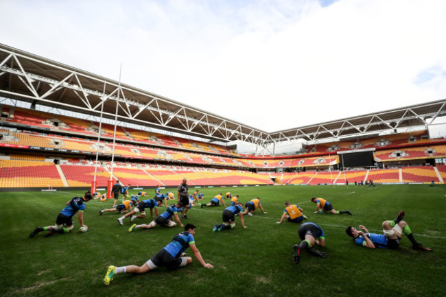 A view of the Irish captains run