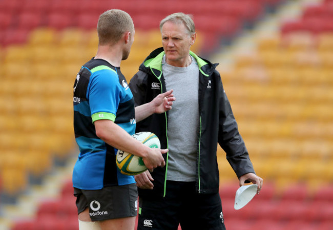 Joe Schmidt with Keith Earls