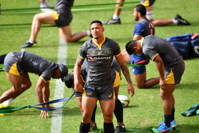 RUGBY WALLABIES TRAINING