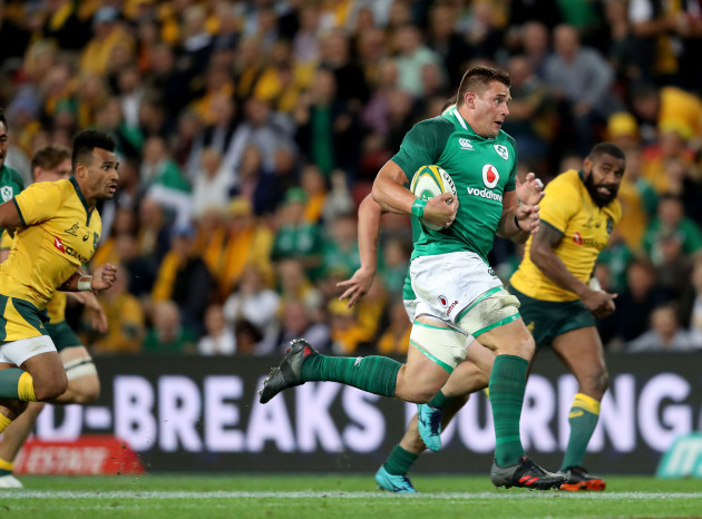 CJ Stander charges to the line