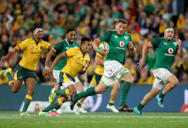 CJ Stander charges to the line