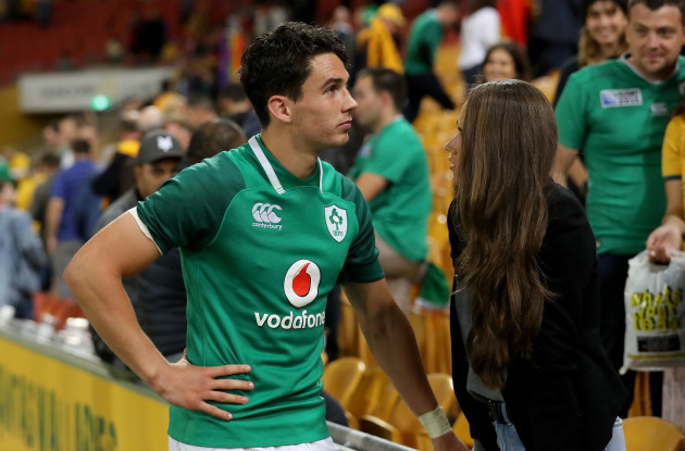 Joey Carbery dejected after the game