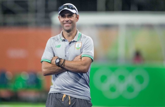 Ireland coach Craig Fulton as they prepare to take on Australia in a warm-up game