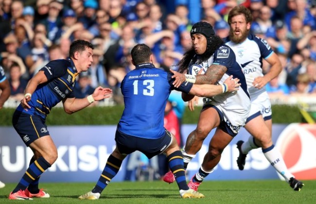 Robbie Henshaw with Joseph Tomane