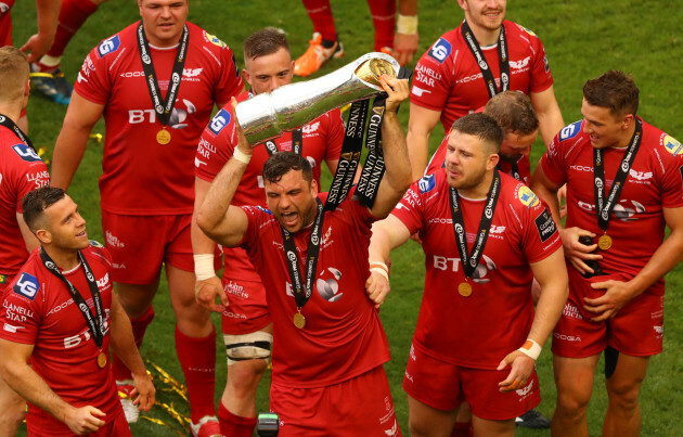 Tadhg Beirne celebrates