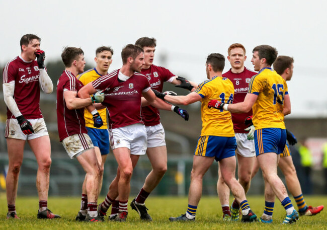 Tempers flare during the match