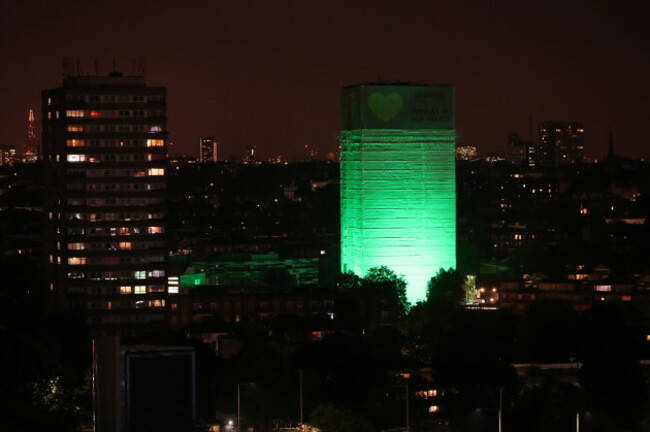 Tower block fire in London