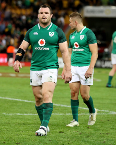 Cian Healy dejected after the game