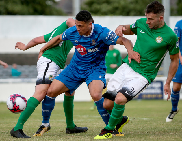 Courtney Duffus with Sean Harding and Rhys Gorman