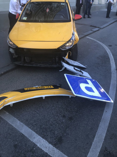 Russia Taxi Crash