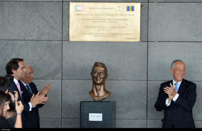 Portugal: Assignment Name Ceremony Cristiano Ronaldo to Madeira International Airport