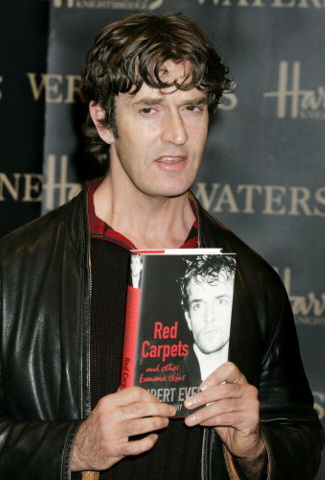 Rupert Everett signs autobiography at Waterstones, Harrods - London