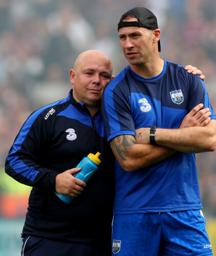 Derek McGrath and Dan Shanahan dejected after the game