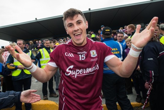 Shane Walsh celebrates after the game