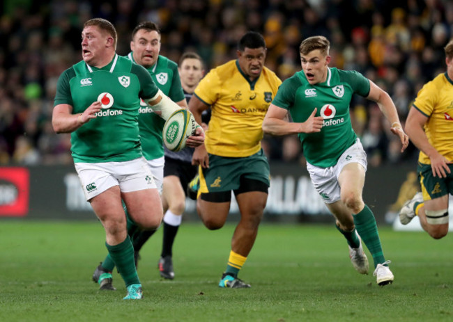 Tadhg Furlong makes a break