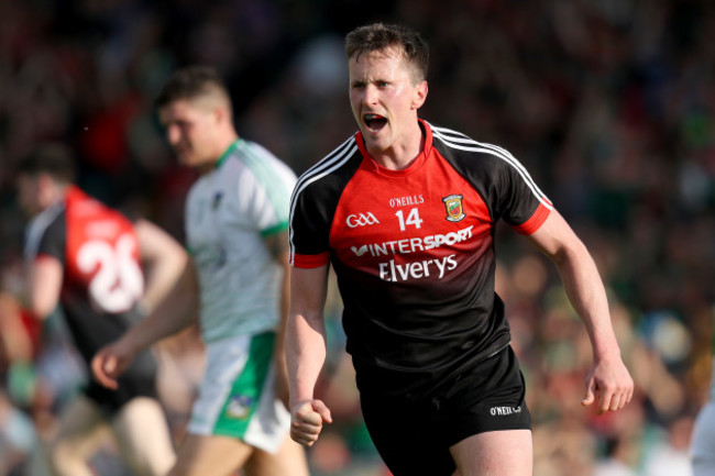 Cillian O&rsquo;Connor celebrates scoring a goal