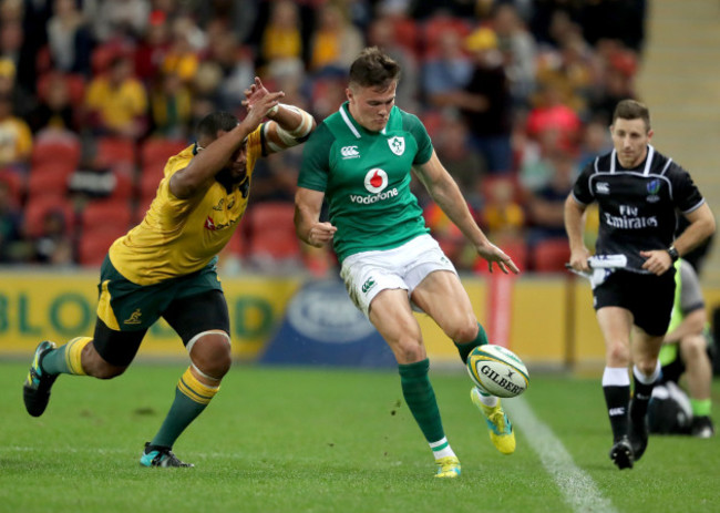 Jacob Stockdale with Marika Koroibete