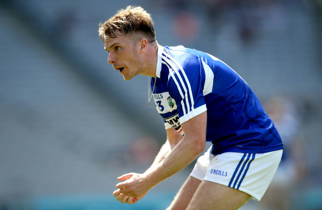 Ross Munnelly encourages his teammates
