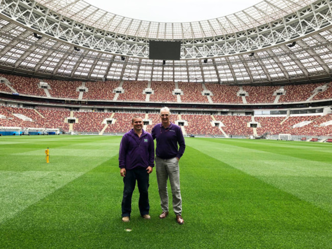 George Mullan with Maxim Radomsky our headgroundsman at Luzhniki (2)
