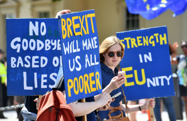 People's Vote march for a second EU referendum - London