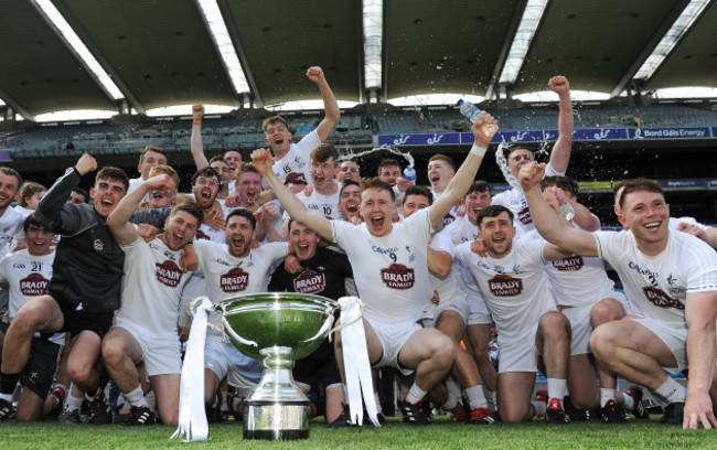 Kildare celebrate with the Christy Ring Cup