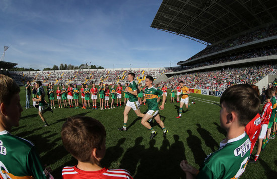 Brian O'Beaglaoich makes his way out