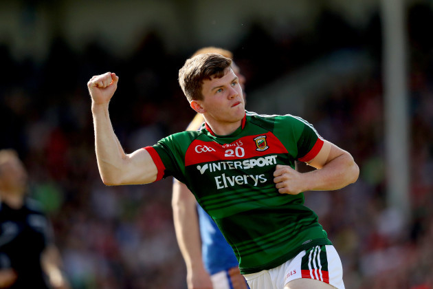 Eoin O’Donoghue celebrates scoring a point