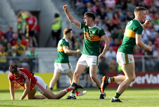 Paul Geaney celebrates scoring a goal