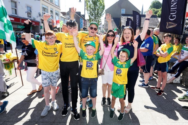 Donegal fans before the match in Clones