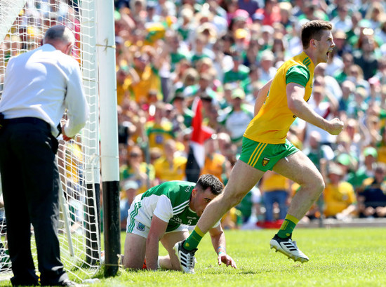 Eoghan Ban Gallagher scores his sides opening goal