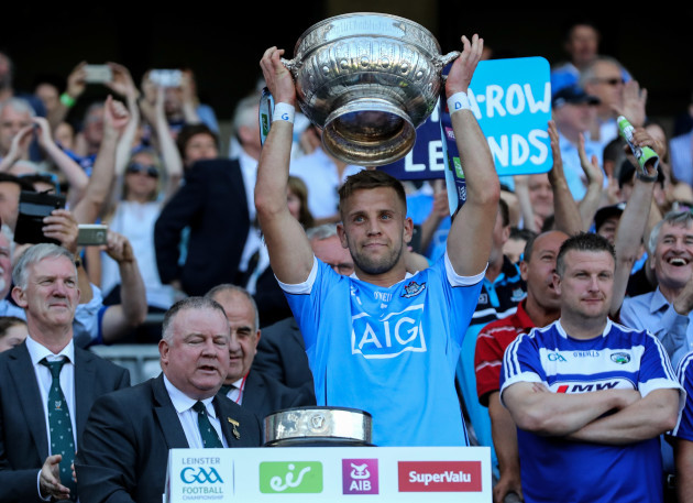 Jonny Cooper lifts the Delaney Cup