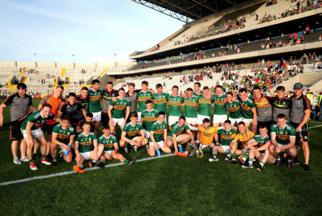 Kerry celebrate with the trophy