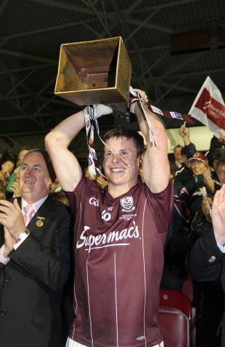 Barry Daly lifts the cup