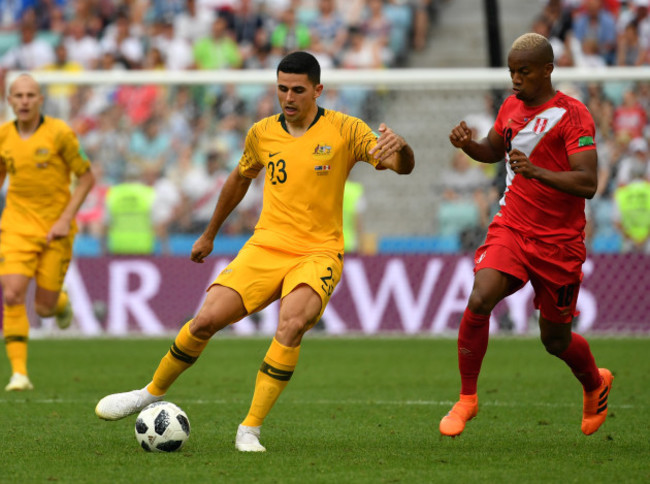 (SP)RUSSIA-SOCHI-2018 WORLD CUP-GROUP C-AUSTRALIA VS PERU