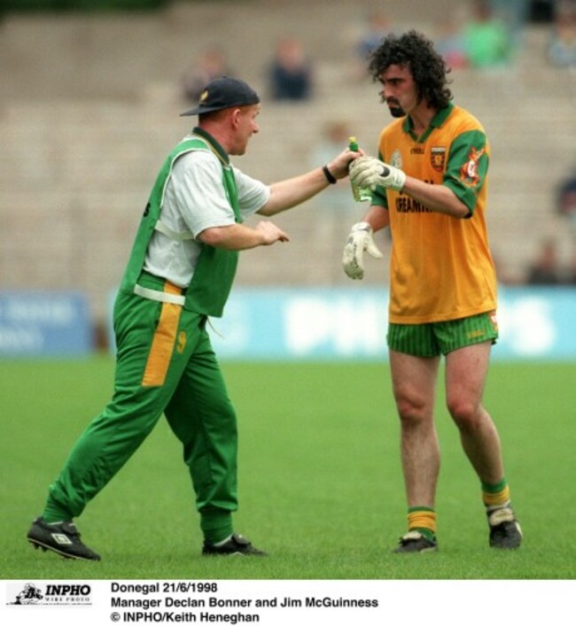 Declan Bonner and Jim McGuinness 21/6/1998