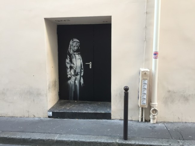 New Graffiti by Banksy appeared in Paris