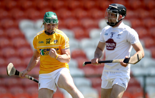 Conor McCann celebrates scoring their second goal