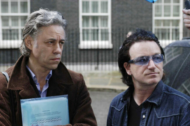 Bono and Geldof at Downing Street