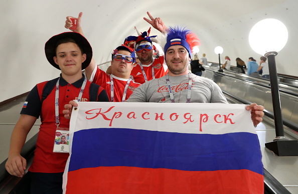 2018 FIFA World Cup: football fans in Moscow