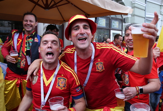 2018 FIFA World Cup: football fans in Moscow