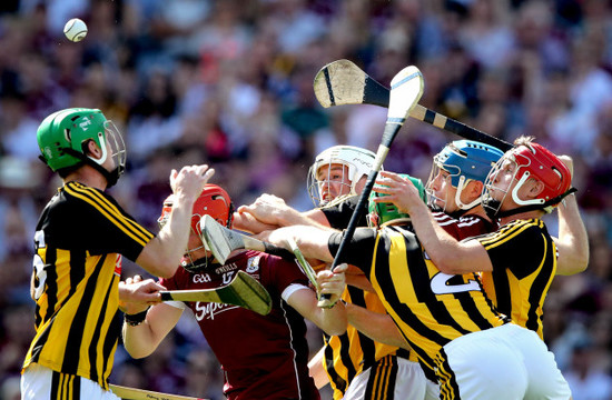 Conor Whelan and Conor Cooney with Paul Murphy, Padraig Walsh, Paddy Deegan and Joey Holden