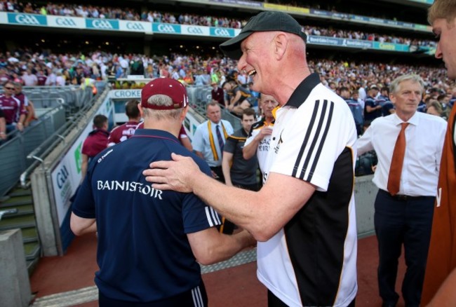 Michael Donoghue with Brian Cody after the game