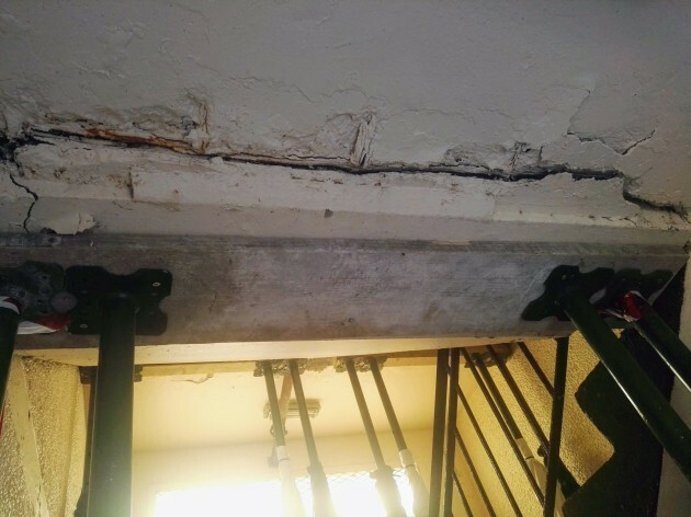 Engineers say damage to cracking staircase in Dublin council block was