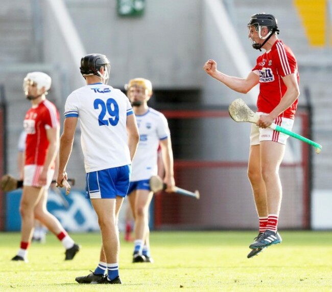 Darragh Connery celebrates his side winning possession