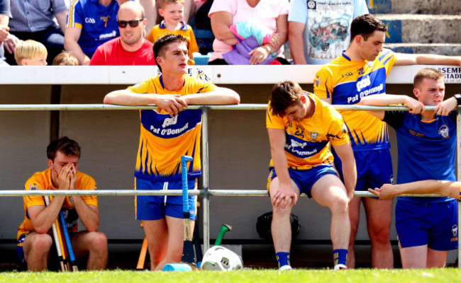 Shane O'Donnell dejected in the closing stages of the game