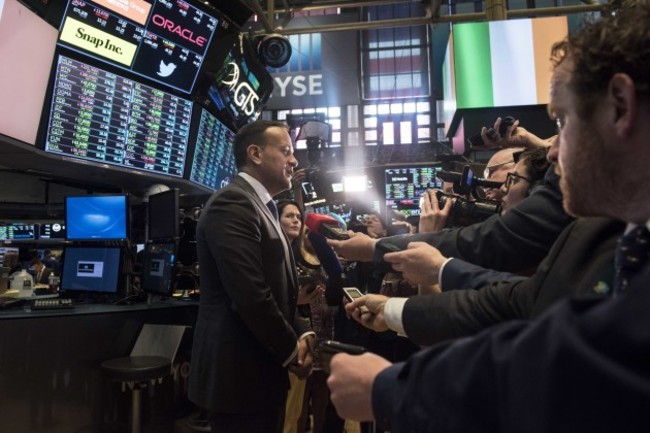 Taoiseach rings bell at NYSE